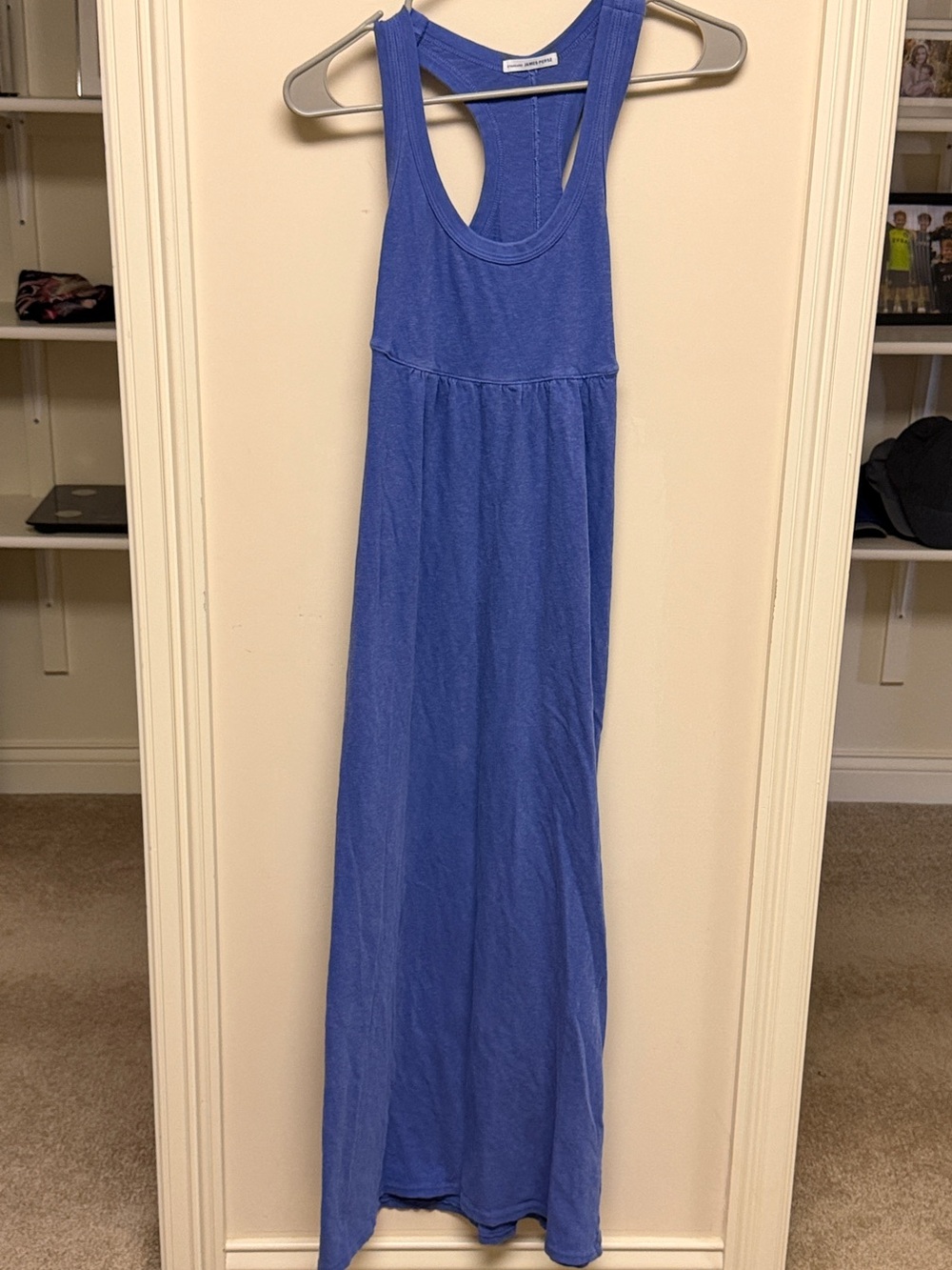 James Perse Blue Racerback Maxi Dress